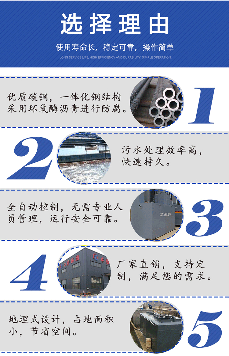 小型地埋式污水處理設備選擇中僑環境的優勢